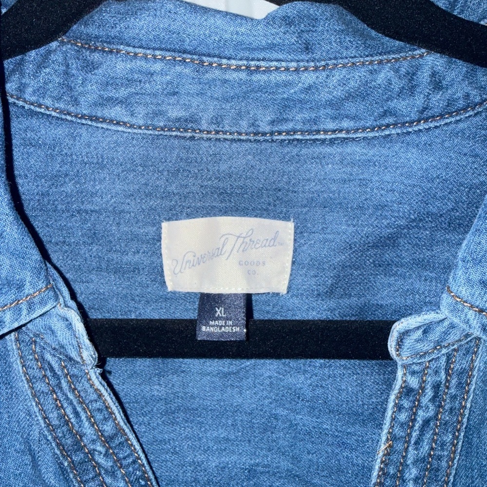 Universal Thread Classic Blue Denim Dress - Picture 3 of 8